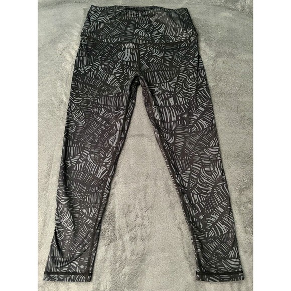 Pants - Sol & Mane Yoga Pants Women Black and White Pattern Size Medium Lightly Worn